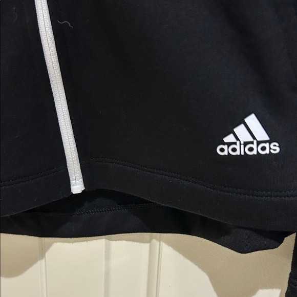 Adidas Black and White Track Jacket with Signature Stripes - Picture 2 of 7